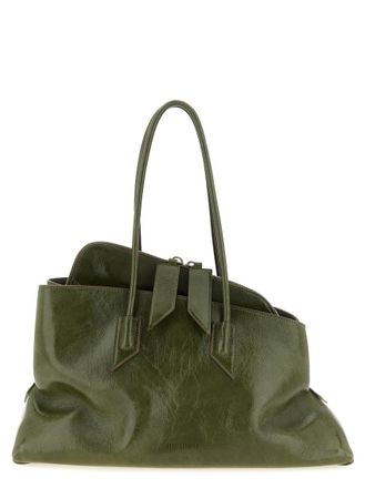 The Attico Olive La Passeggiata Medium Shoulder Bag