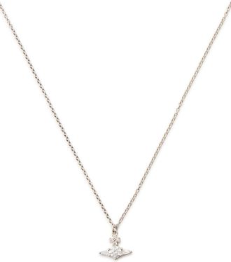 Vivienne Westwood The Ofelia Crystal-embellished Silver Necklace - One Size