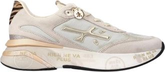 Premiata Sneakers van nylon en leer - Dames - Sneakers - Beige - 39 EU - Leer - Schoenen