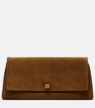 Khaite Audrey suede clutch