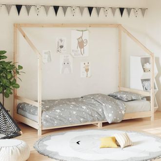 vidaXL Estructura De Cama Para Ni&ntilde;os Madera Maciza De Pino 90x200 Cm Vidaxl