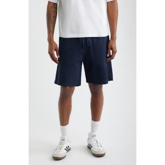 Service Works Classic Cotton Poplin Drawstring Chef Shorts in Dark Navy at Nordstrom, Size Xx-Large