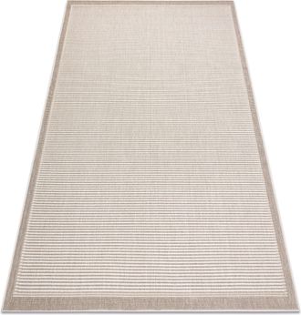 RugsX Rugsx - Alfombra Spring 20411558 Sisal L&iacute;neas, Marco Bucle - Beige Beige 120x170 Cm