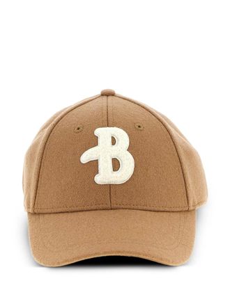Ballantyne logo-patch cap - men - Polyester/Wool - One Size - Brown