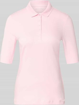 Christian Berg Slim Fit Poloshirt mit Knopfleiste und 1/2-Arm in Hellrosa, Gr&ouml;&szlig;e 38