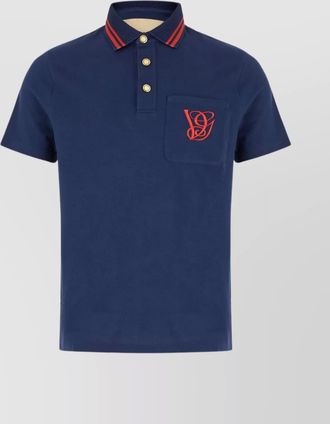 Valentino Garavani piquet polo with short sleeves