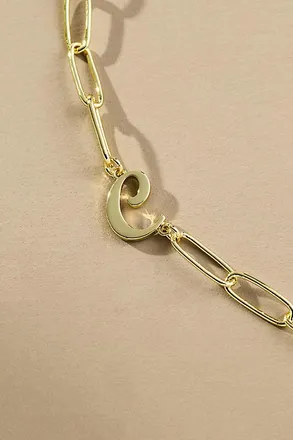 Uncommon James Cursive Initial Monogram Necklace