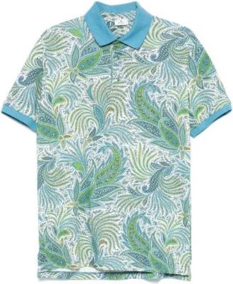Etro Paisley Polo Shirt - Heren - Polos - Veelkleurig - L - Katoen - Tops