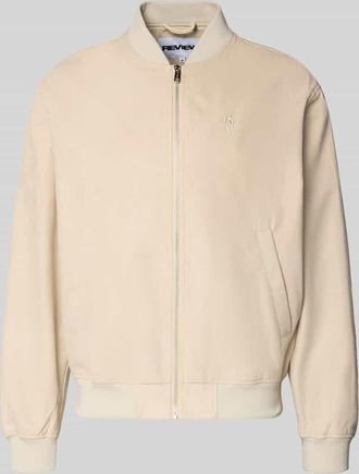 Review Bomberjacke mit Rei&szlig;verschluss in Sand, Gr&ouml;&szlig;e XXL