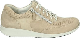 Durea Sportieve Lage Damesschoenen Taupe Nubuck - Dames - Sneakers - Beige - 42 EU - Schoenen