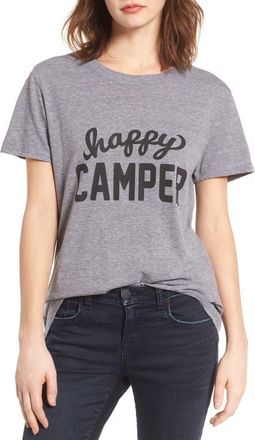 Sub_Urban Riot Happy Camper Tee in Heather Grey at Nordstrom, Size Small