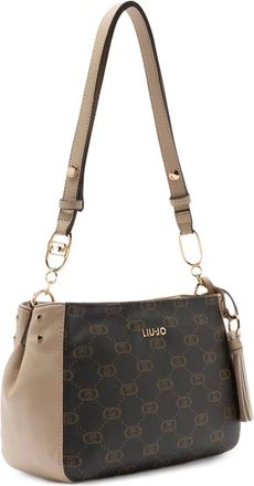 Liu Jo medium monogram tassel shoulder bag - Brown