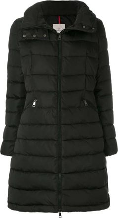 Moncler Jassen, Dames, Zwart, L, Nylon, Flammette Nylon Donsjas