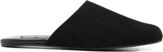Maneb&igrave; Mules met su&egrave;de puntige neus - Dames - Pantoffels - Zwart - 36 EU - Su&egrave;de - Schoenen