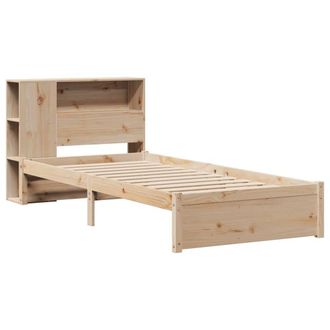 Berkfield Home Decorative Bookcase Bed without Mattress 75x190cm Small Single So in Light Brown