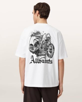 AllSaints Panhead Oversized Graphic T-Shirt