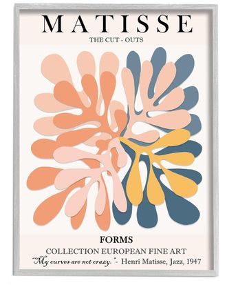 Stupell Industries Classical Matisse Cut Out Forms By Ros Ruseva Wall Art