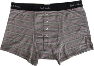 Paul Smith Multistripe 4 Buttons Boxer - Heren - Onderbroek - Veelkleurig - M - Katoen - Ondergoed