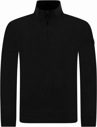 Peuterey Half Zip Sweater - Heren - Vesten met rits - Zwart - XS - Katoen - Hoodies & sweatvesten