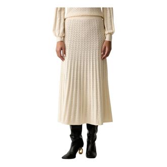 Twinset Dames, Rokken, Beige, Maat: XS Viscose