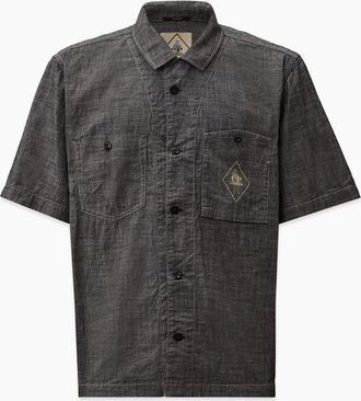 C.P. Company Mens 4.75 Oz Chambray Shirt Blue - Navy - Size: 44/Regular