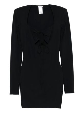 Amazuìn long sleeve dress - women - Fabric - One Size - Black