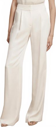 Veronica Beard Robinne Wide-Leg Pants In Dove