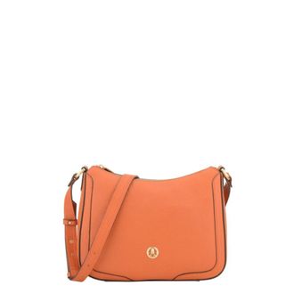 Pourchet Tassen, Dames, Oranje, ONE Size, Leer, Satchel Bag