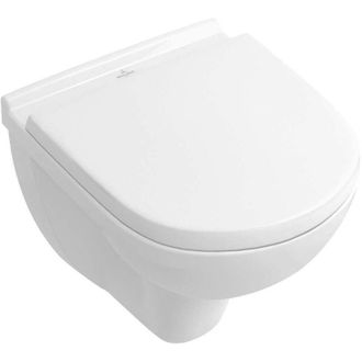Villeroy & Boch Villeroy&boch - O.novo, Inodoro De Fondo, 360 X 490 Mm, Modelo Suspendido, Salida Horizontal, Porcel&aacute;nico Sanitario, Nf White Ceramicplus