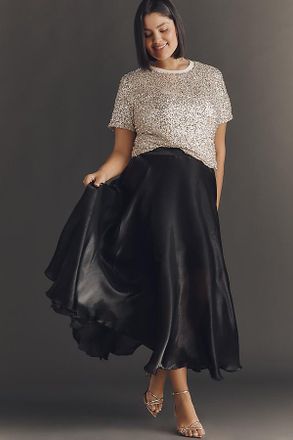 Bl^nk London Marea Shine Midi Skirt
