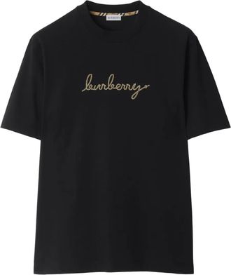 Burberry Katoenen T-shirt - Zwart