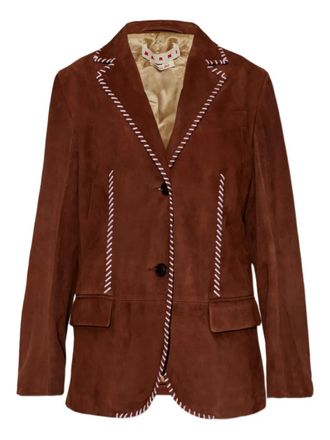 Marni leather jacket - Marrone