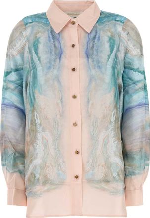Zimmermann Printed Silk Illuminate Shirt