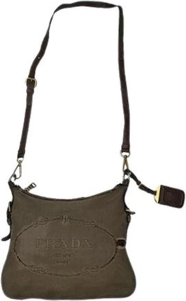 Prada Pre-owned Vintage Cross Body Bag - Dames - Vintage Schoudertas - Groen - ONE Size - Vintage