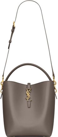 Saint Laurent Womens The 37 Bag Grey Calf Skin Shoulder
