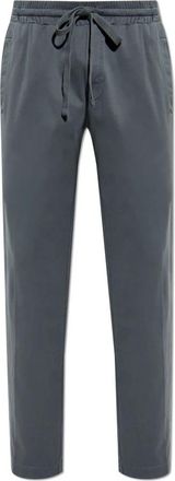 Dolce & Gabbana Trainingsbroeken met Logo Appliqu&eacute; - Heren - Sweatpants - Grijs - S - Katoen - Broeken