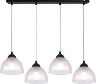 OEM L&aacute;mpara Colgante Venecia 4 L&aacute;mparas Planas De Leche E27