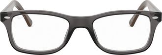 Ray-Ban 53mm Square Optical Glasses in Black Grey at Nordstrom