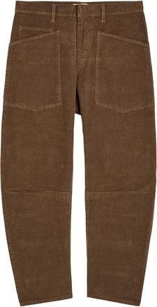 Nili Lotan Shon Barrel-leg Corduroy Trousers - Brown - 10 (UK14 / L)