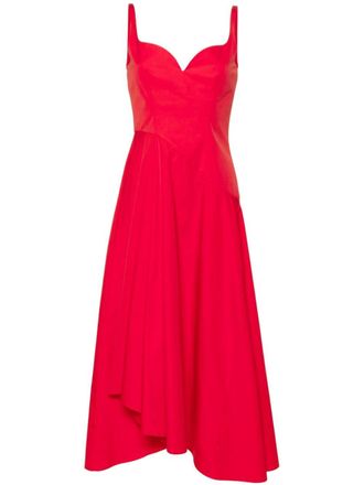 Alexander McQueen asymmetric flared midi dress