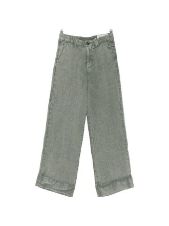 White Sand Witte zandlinnen broek