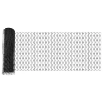 Berkfield Home Hexagon Fence Grey 0.5x100 m Steel