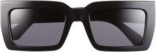 Ferragamo 54mm Rectangular Sunglasses in Black at Nordstrom Rack