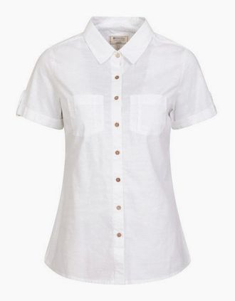 Mountain Warehouse Womens Mountain Warehouse Womens/Ladies Coconut Short-Sleeved Shirt - White - Size: 18