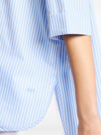 Fay Striped Cotton Shirt - Blue
