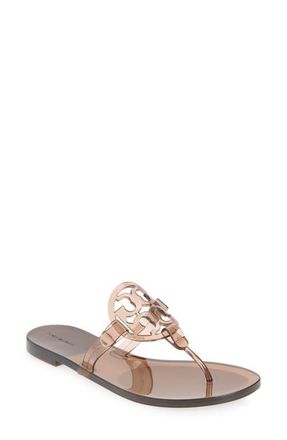 Tory Burch Miller Jelly Flip Flop in Soft Brown at Nordstrom, Size 12