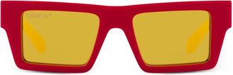 Off-white Occhiali da sole squadrati Nassau - Rosso