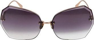 Linda Farrow Sunglasses, female, Pink, 69 MM, Rose Gold Sunglasses Lila C3 Style