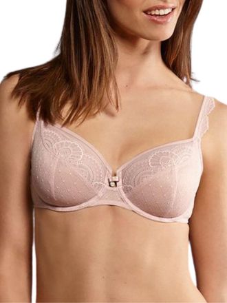 Rosa Faia Womens Selma Underwired Full Cup Bra - Pink Polyamide - Size 42F