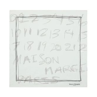 Maison Margiela Foulard - Dames - Zijden sjaals - Blauw - ONE Size - Accessoires